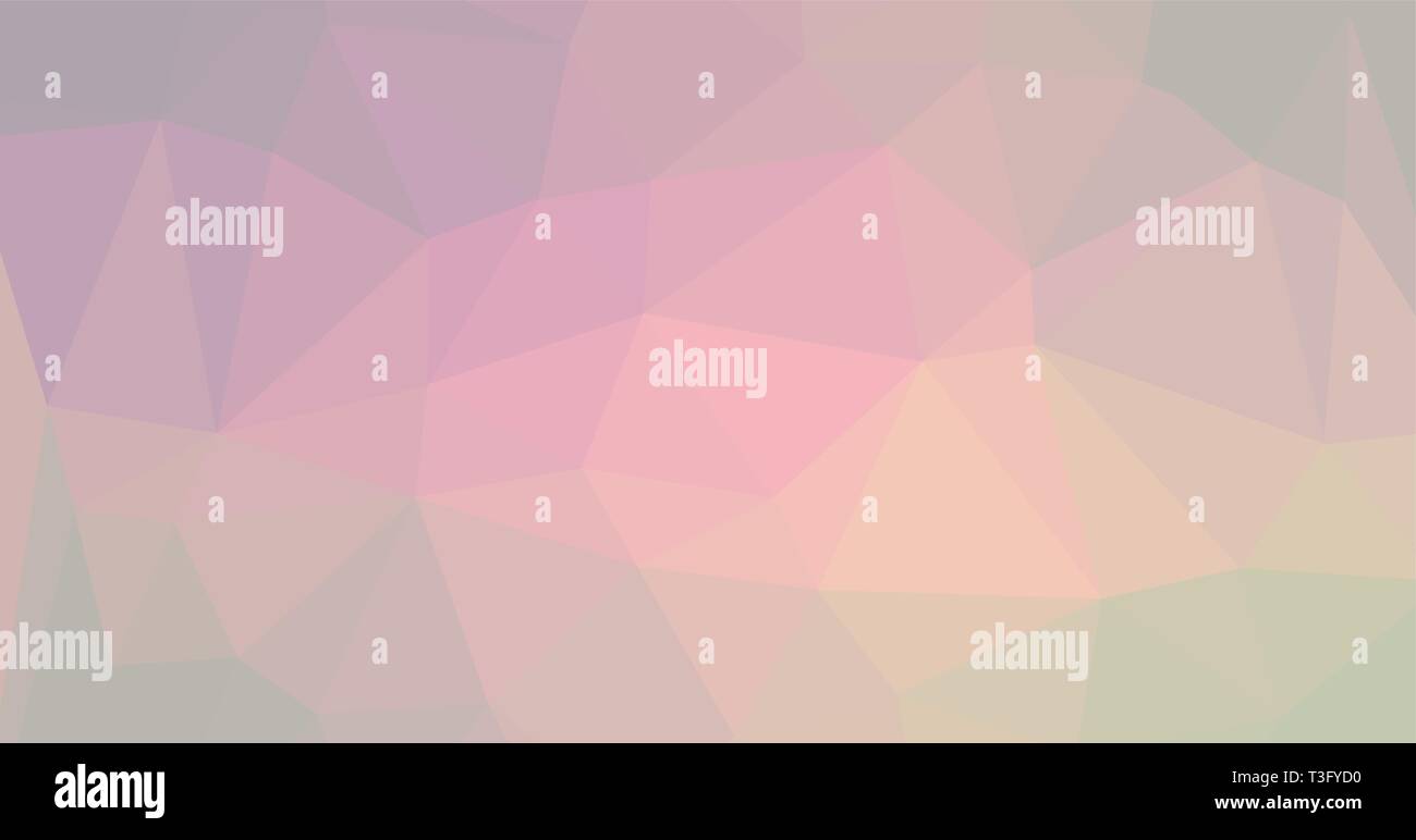 Abstract geometric yellow pink color shades gradient background texture, low poly triangle pattern, computer graphic, Illustration Stock Vector