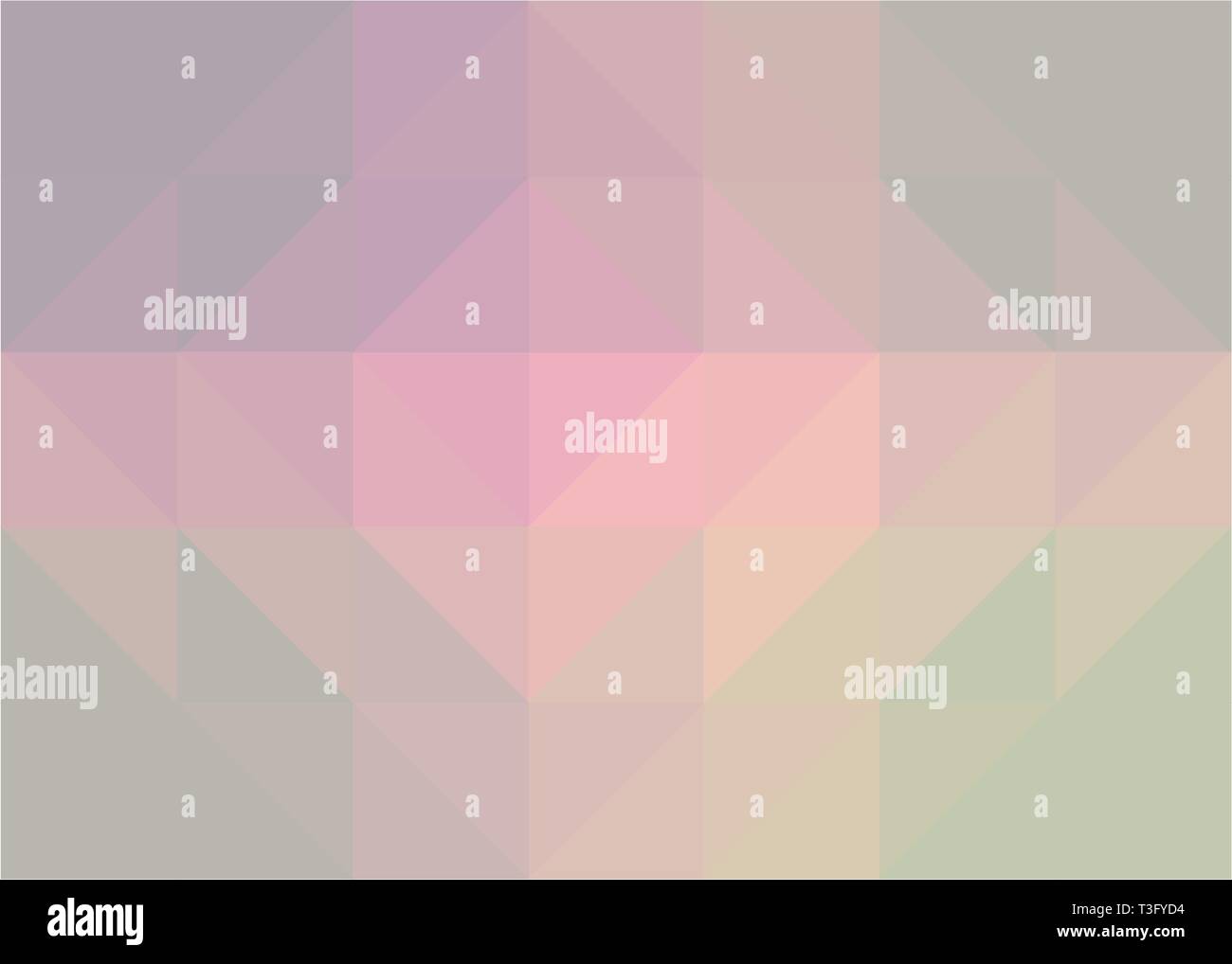 Abstract geometric yellow pink color shades gradient background texture, low poly triangle pattern, computer graphic, Illustration Stock Vector