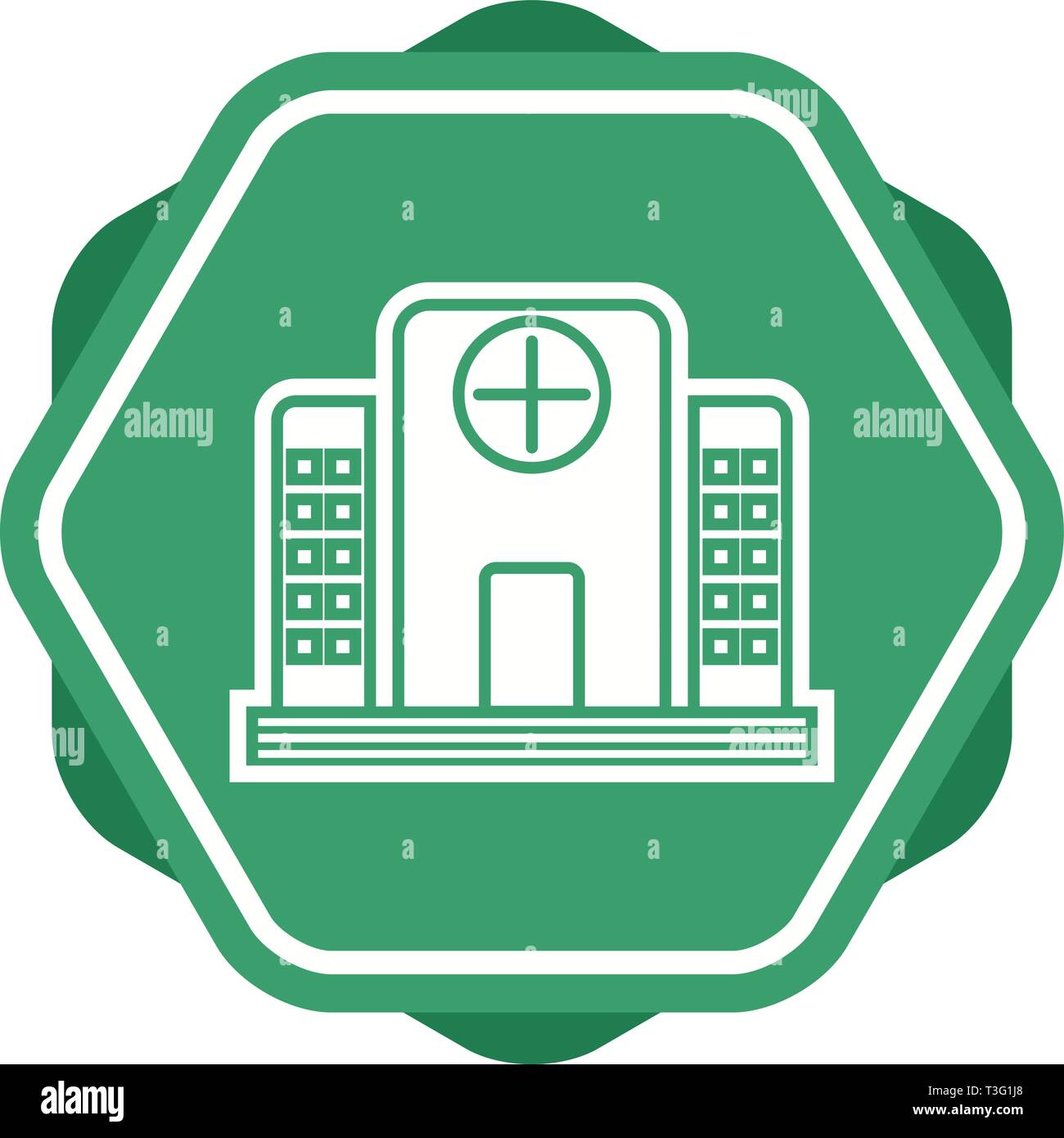 Hospital Glyph Multi color Background icon Stock Vector Image & Art - Alamy
