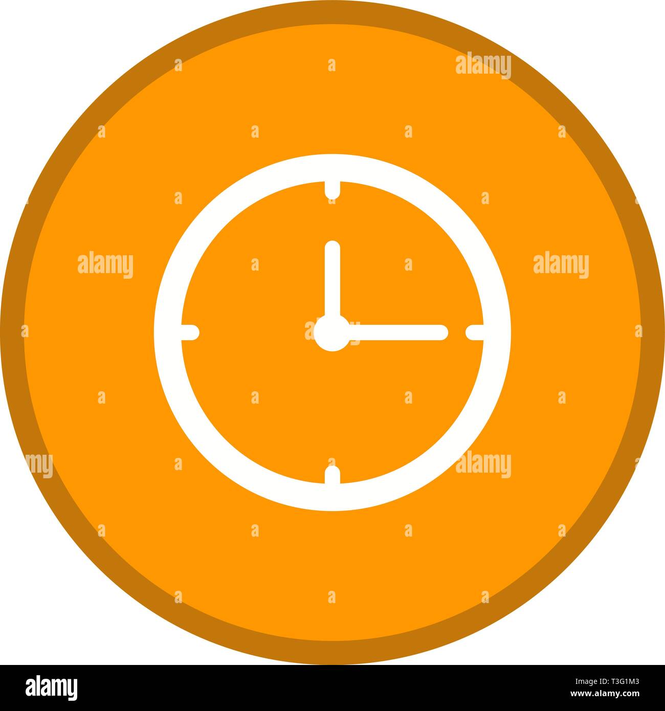 Clock Glyph Multi color Background icon Stock Vector