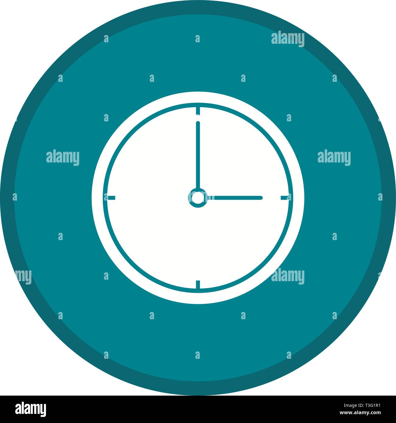 Clock Glyph Multi color Background icon Stock Vector