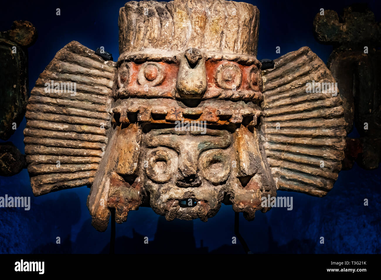 Aztec Statue Building Ancient Aztec God Stone Statue Templo Mayor Mexico City Mexico. Great ...