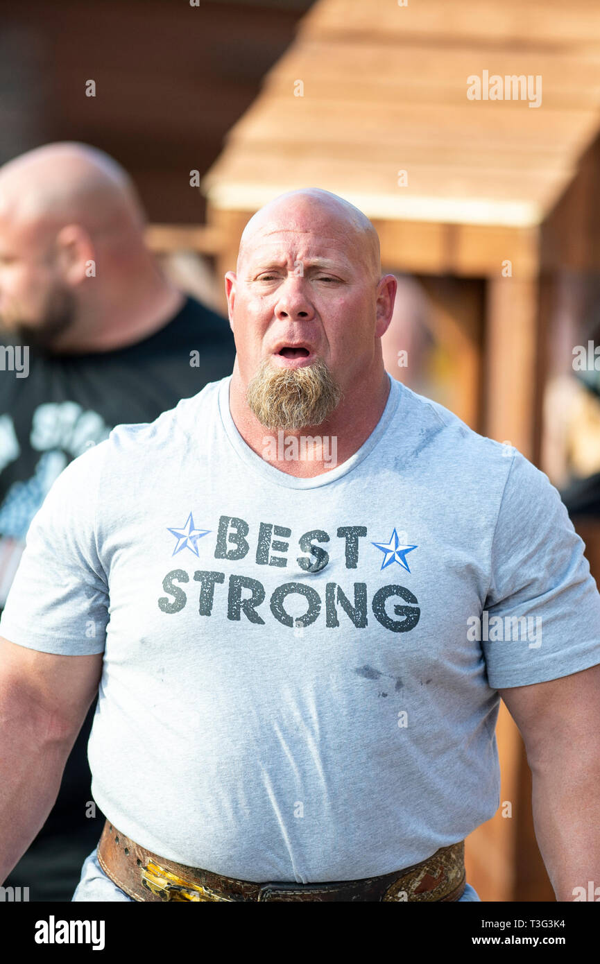 Staffordshire Uk 09 April 2019 Worlds Strongest Man Eddie Hall