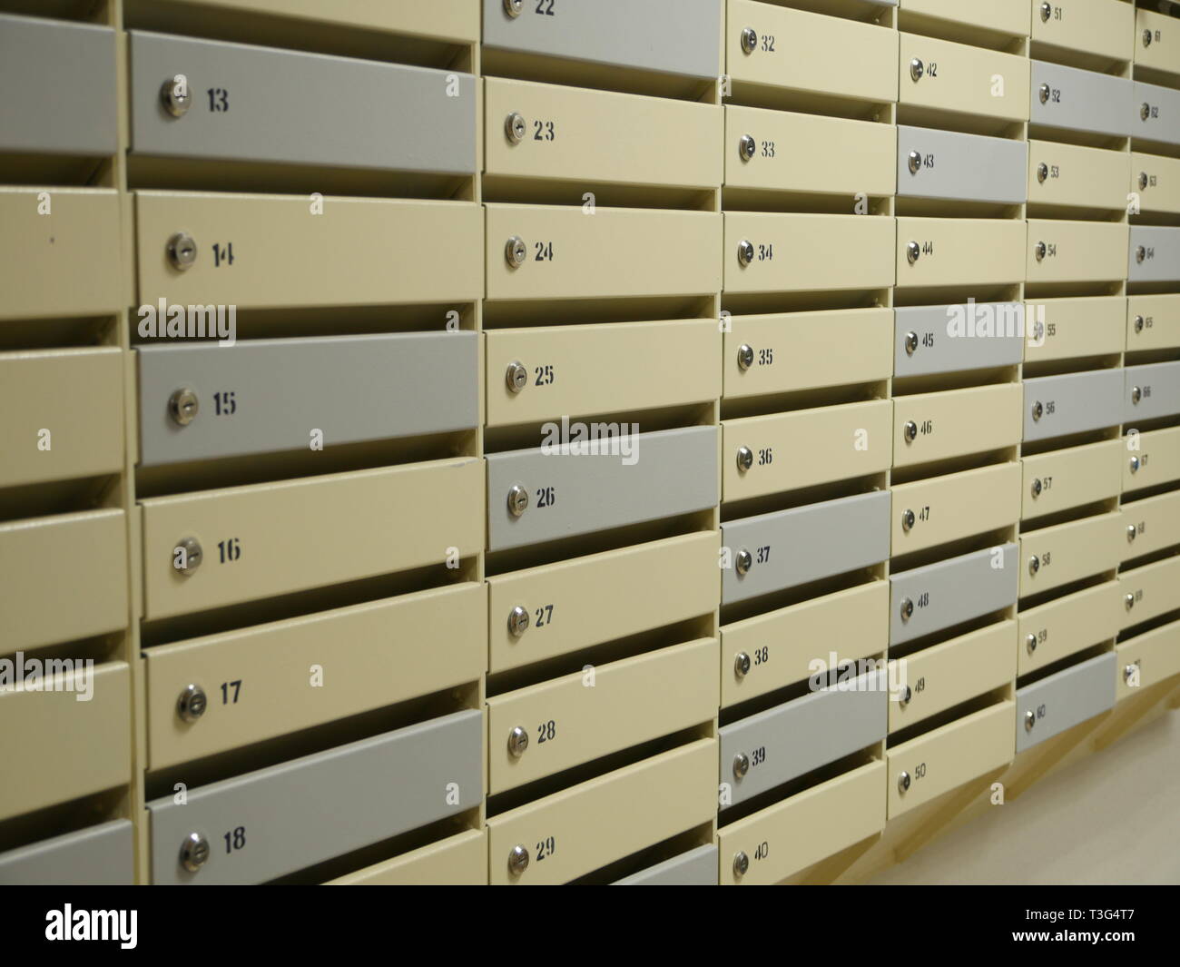 mailbox with numbers in the apartment Stock Photo Alamy