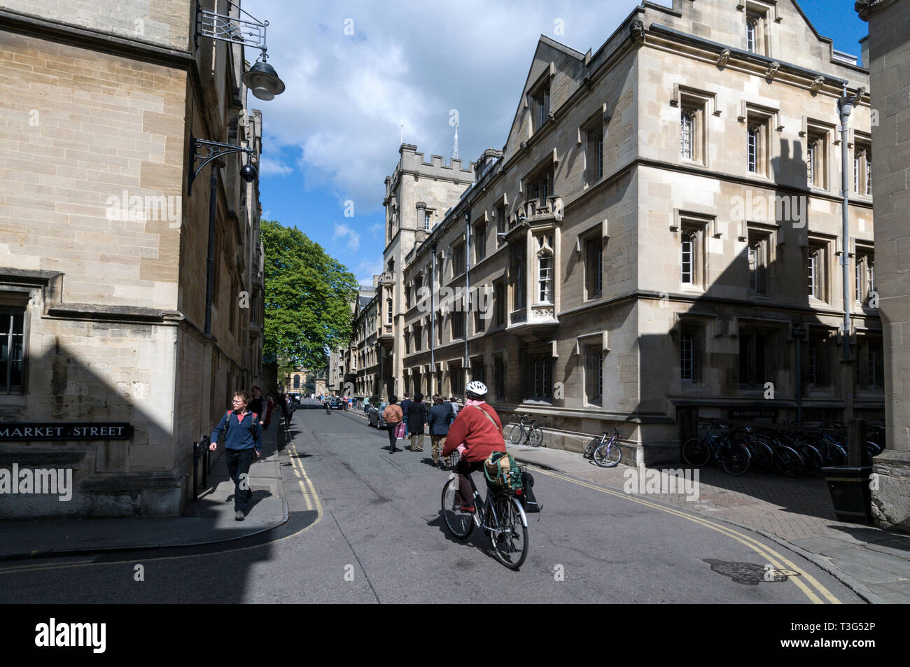 Exeter College in Turl Street, Oxford, Britain Stock Photo