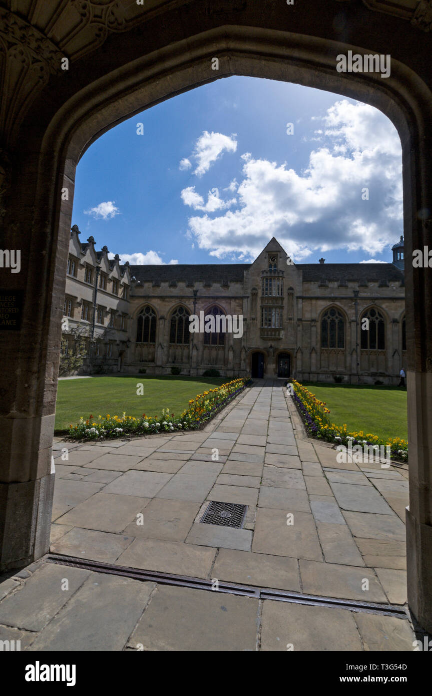 Oxford University Quad High Resolution Stock Photography and Images Alamy