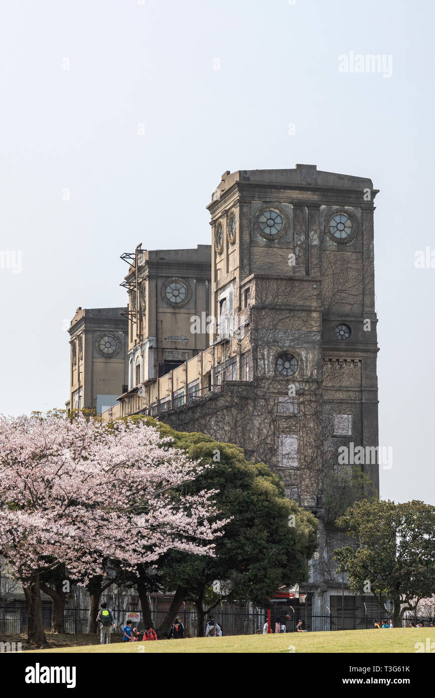 Former Horse watching building, Negishi Forest Park, Naka-Ku, Yokohama City, Kanagawa Prefecture, Japan Stock Photo