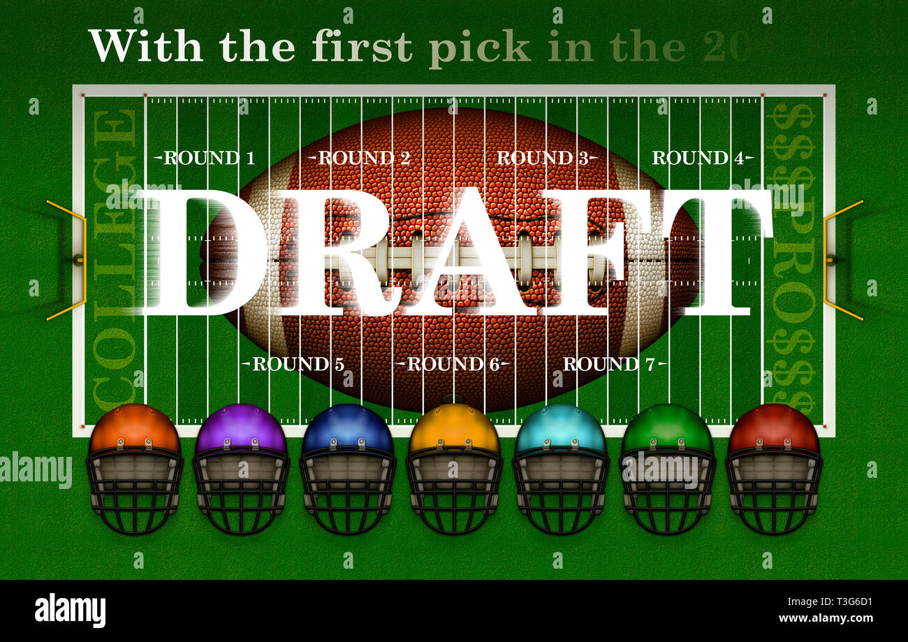 Banner Highlighting The College Player Draft For Professional