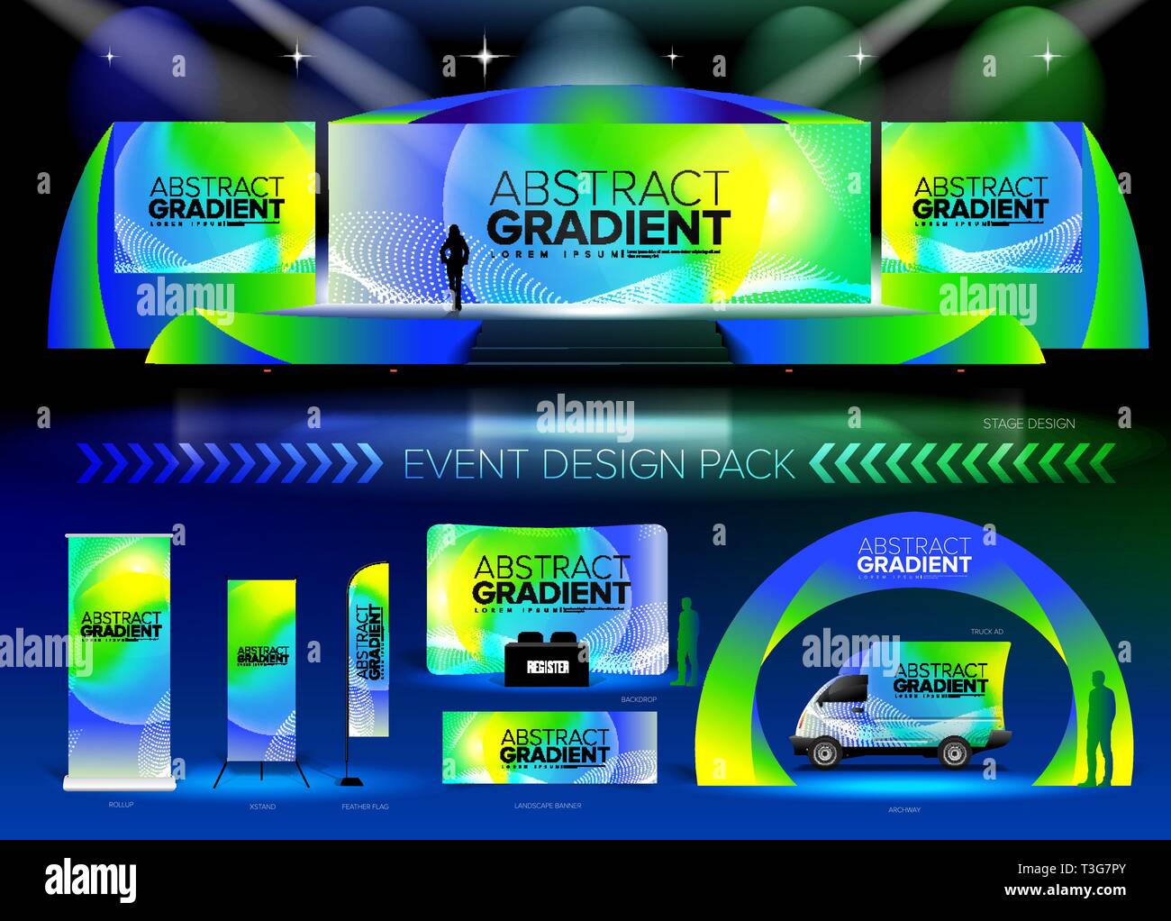 Corporate stage event Stock Vector Images Alamy