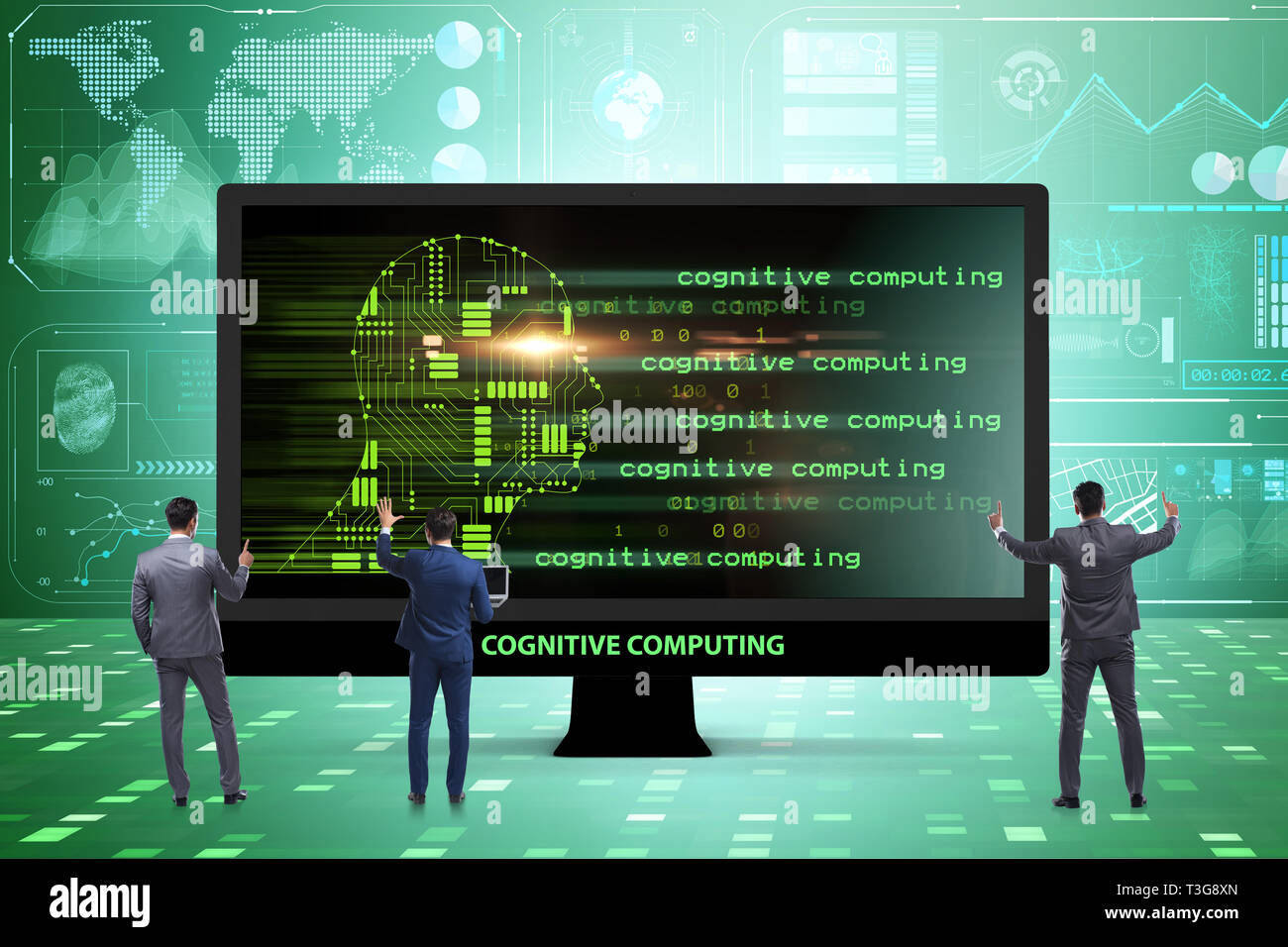 Cognitive computing and machine learning concept Stock Photo - Alamy