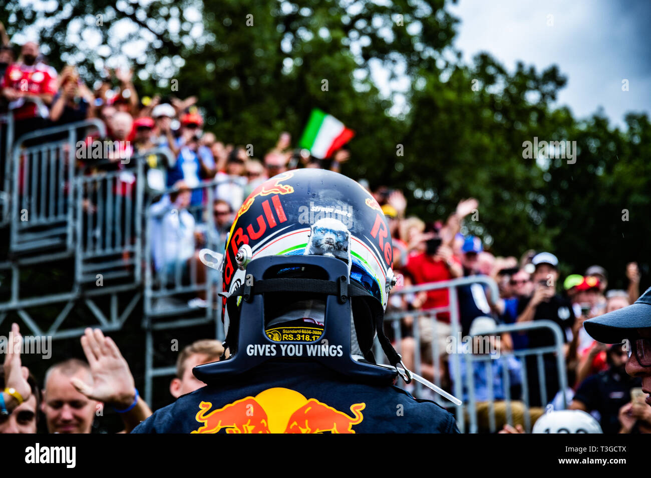 Monza/Italy - #3 Daniel Ricciardo retires from the Italian GP after an engine failure Stock Photo