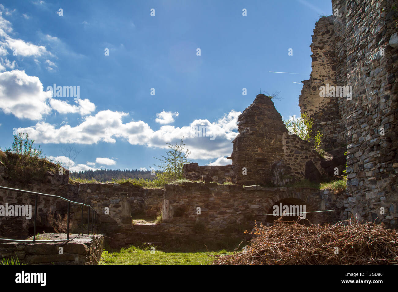 Burgruine (castle ruin) Senftenberg, Austria Stock Photo