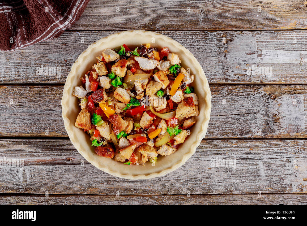American cuisine chicken pie hi-res stock photography and images - Alamy