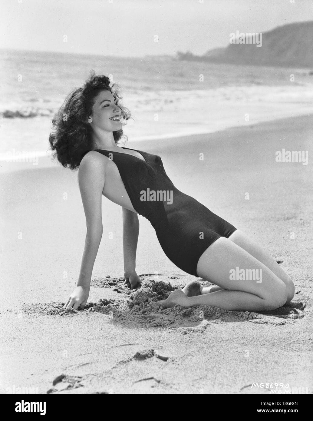 Circa 1945 Ava Gardner Stock Photo