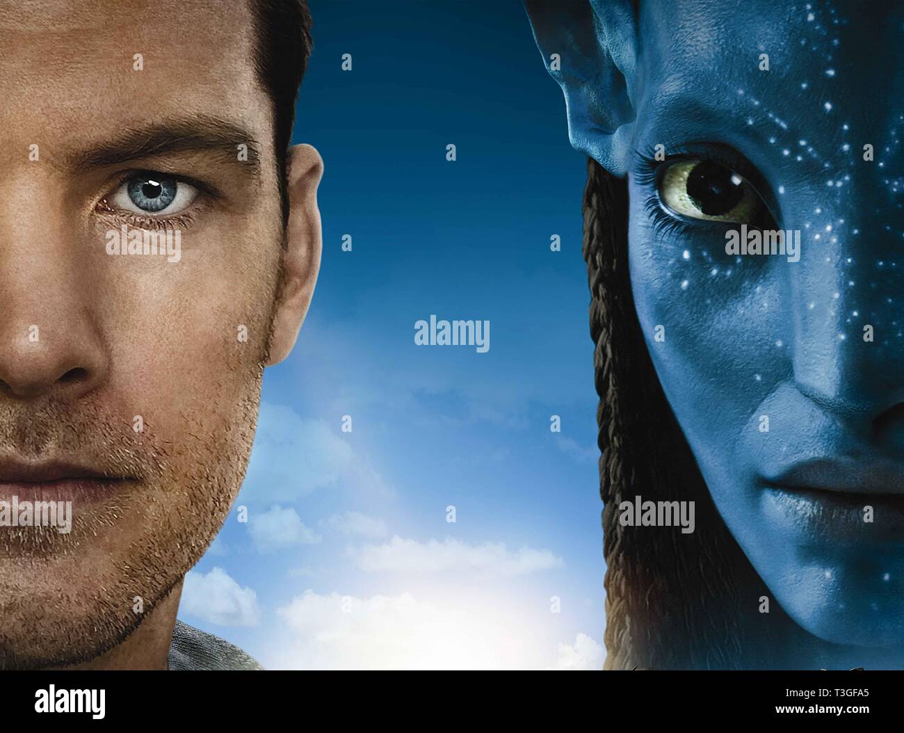 Avatar Year 2009 Usa Usa Director James Cameron Sam Worthington Zoe Saldana Poster Key Art Stock Photo Alamy