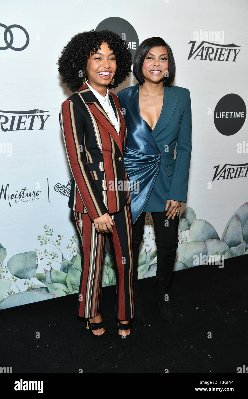 Yara Shahidi, Taraji P Henson- Variety's Power of Women, Arrivals, New