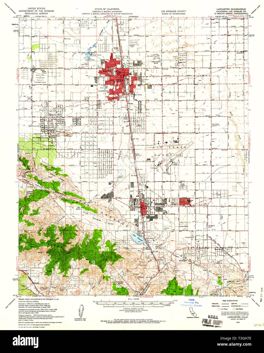 Lancaster california map hires stock photography and images Alamy