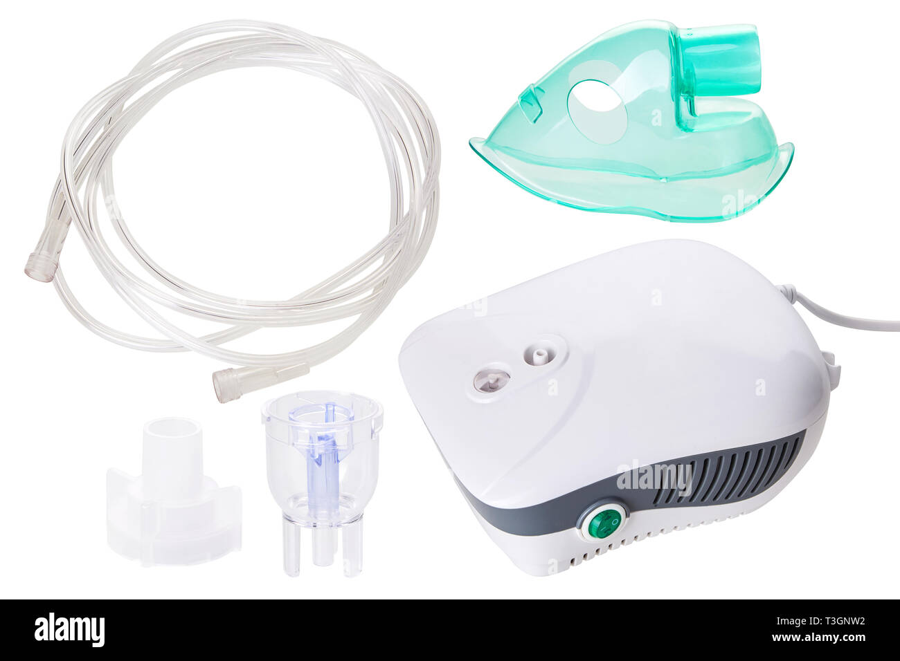 Medical equipment for inhalation with respiratory mask, nebulizer