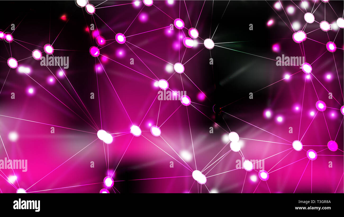 Purple connecting lines hi-res stock photography and images - Alamy