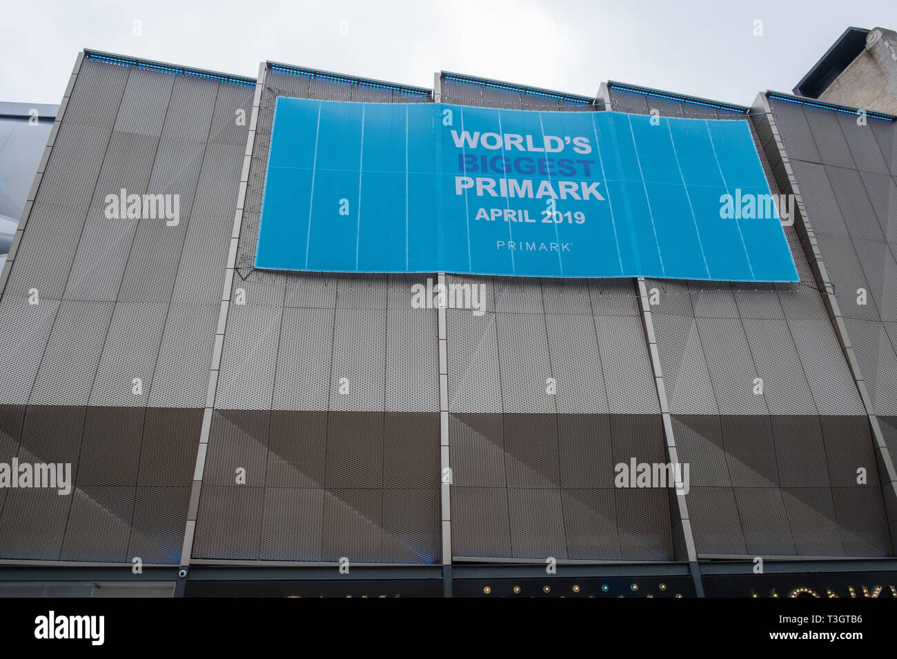 The new Primark store which opened in Birmingham City Centre on 11 April 2019 is the largest