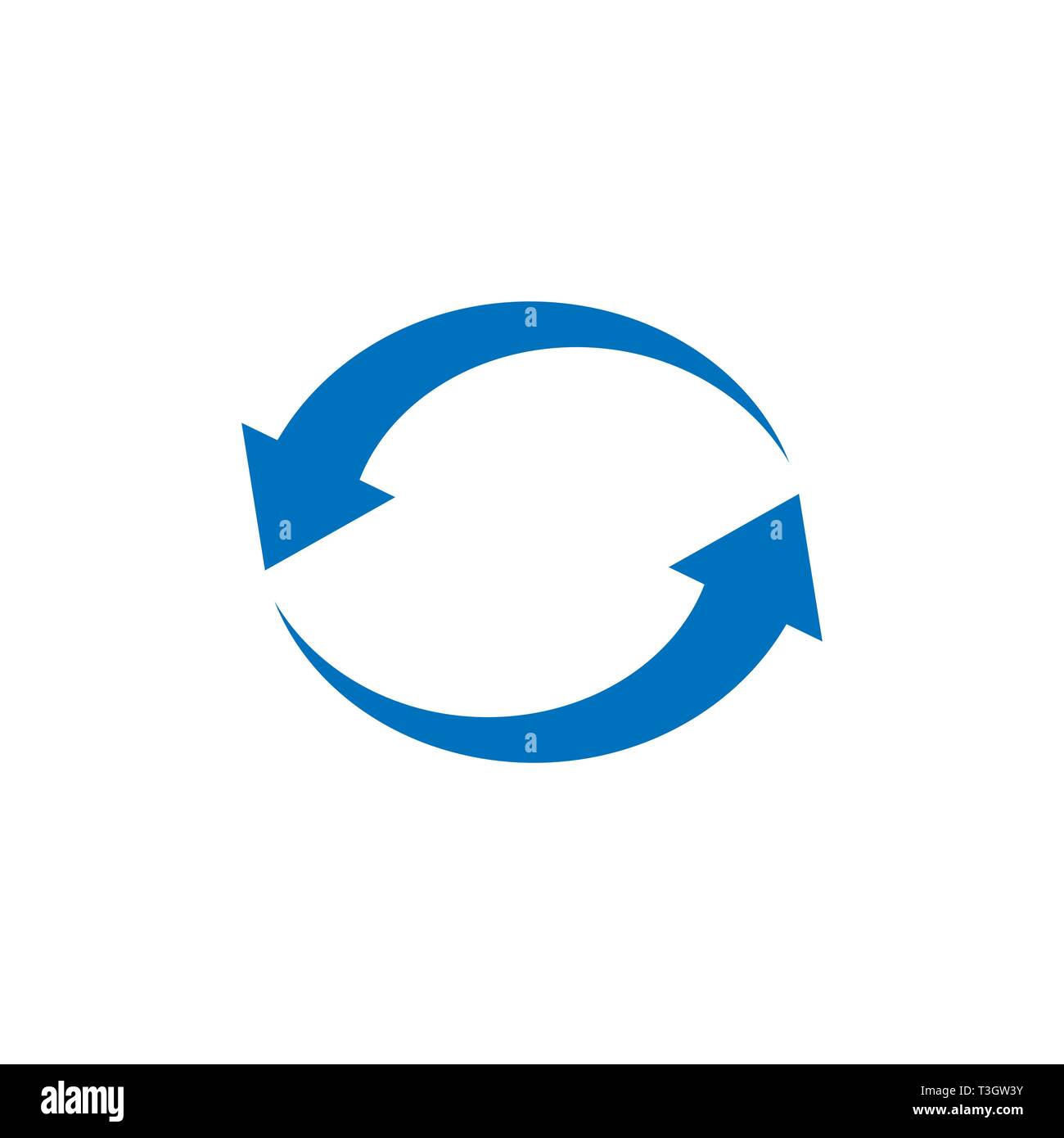 Arrow, refresh, update icon. Vector illustration, flat design. Stock Vector