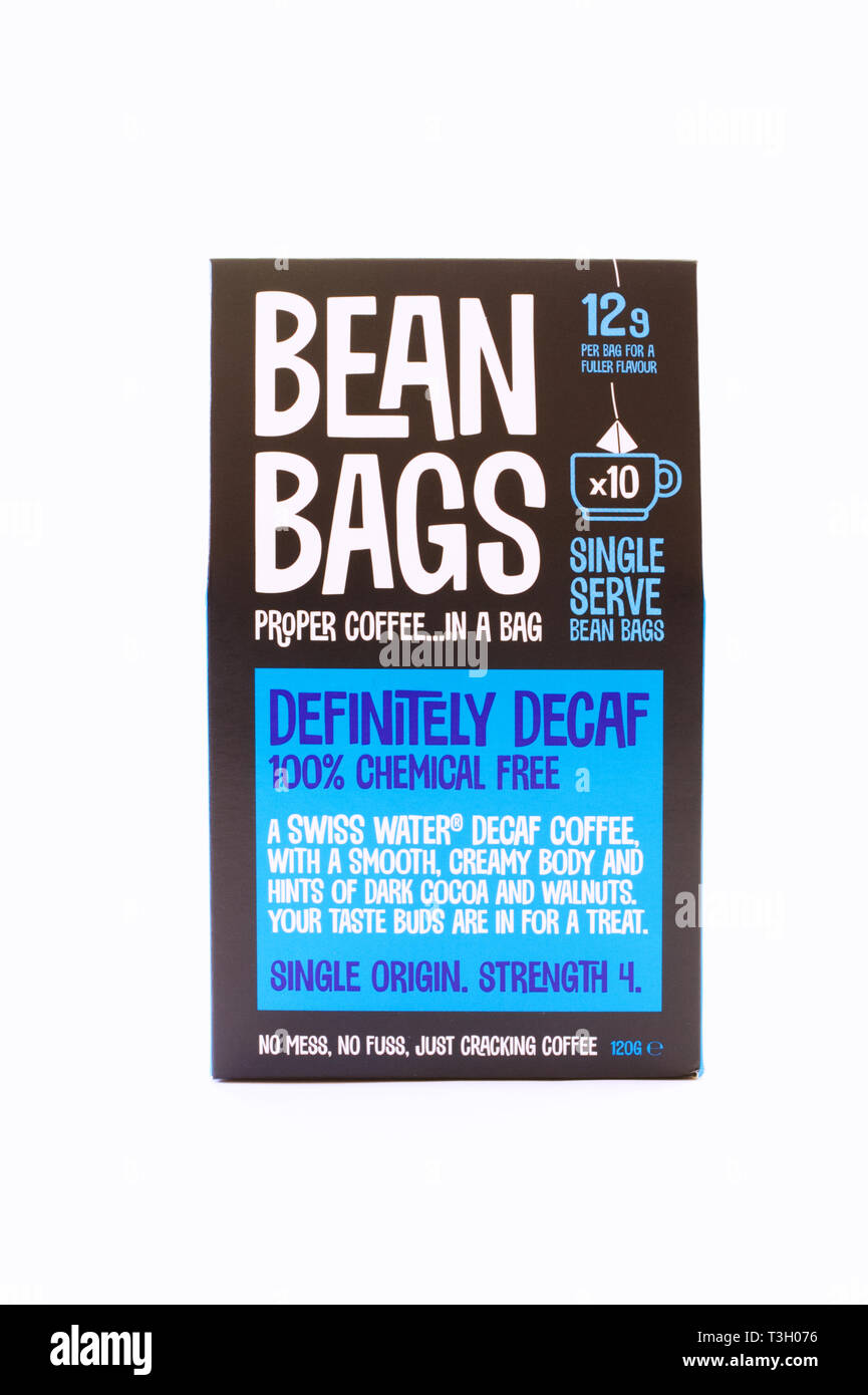 Bean Bags coffee bags. Stock Photo