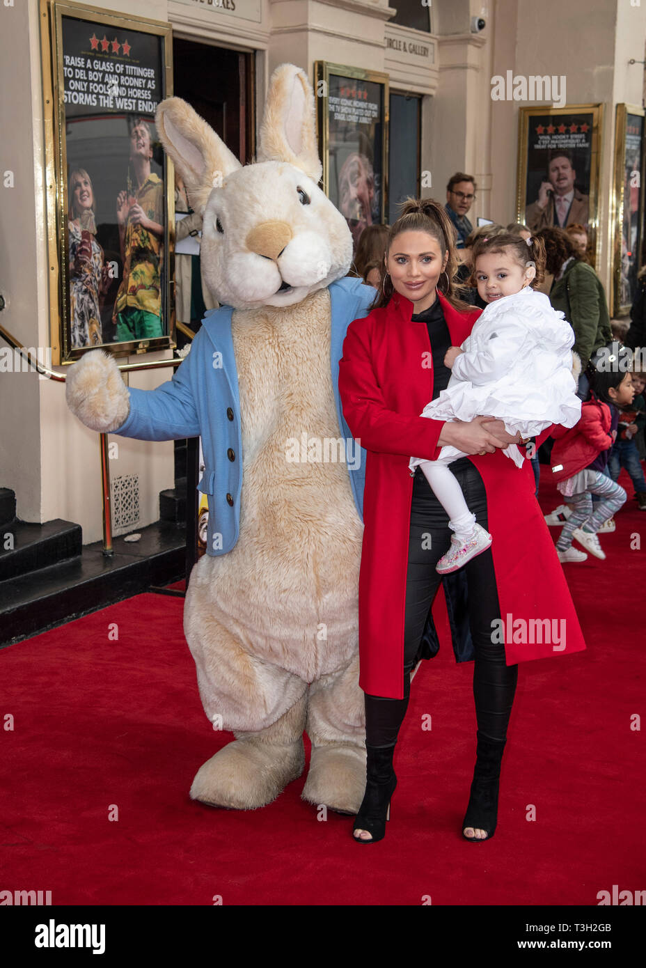 LONDON, ENGLAND - APRIL 09: Amy Childs and Polly Childs-Wright attend