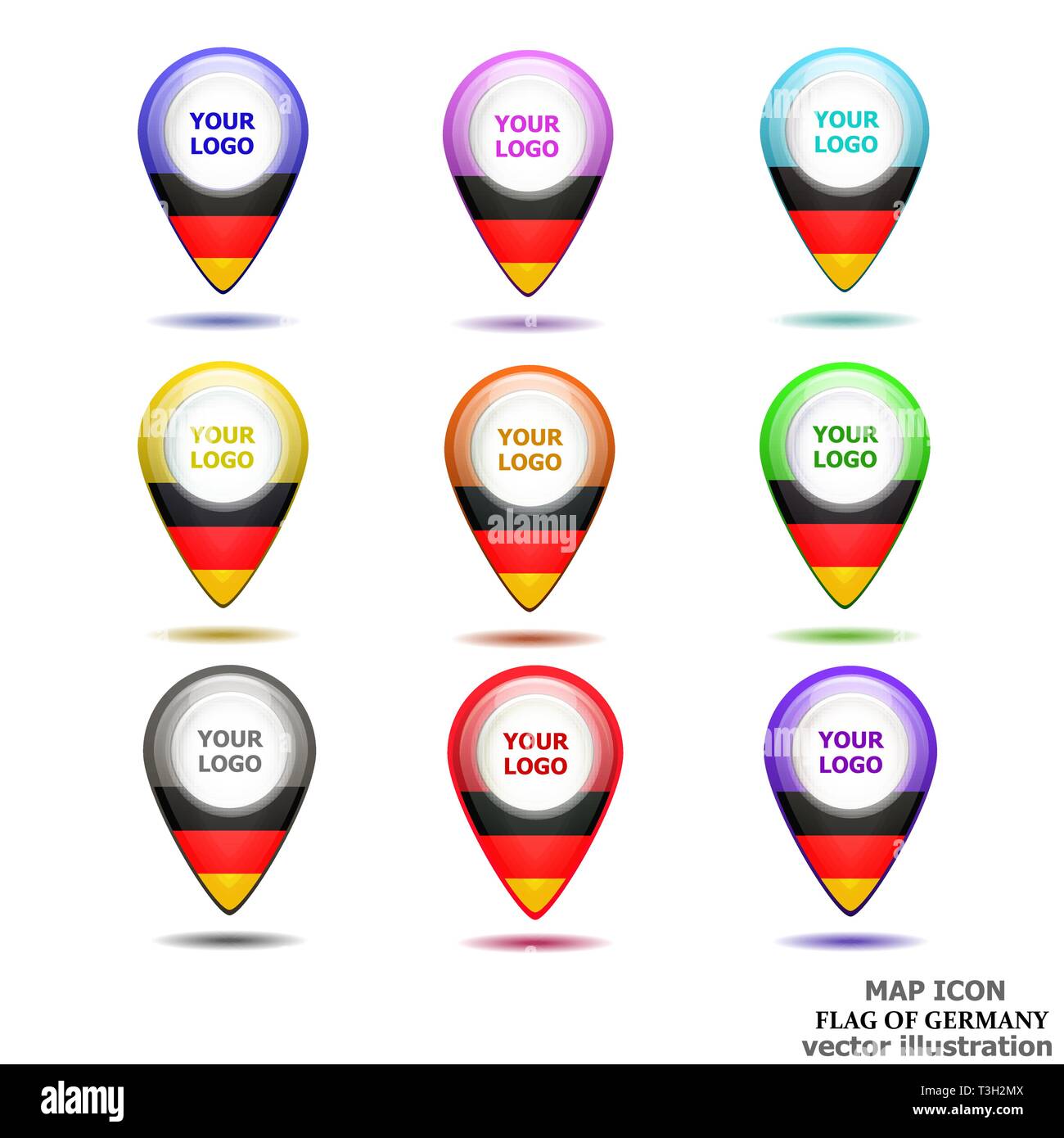 Business location germany Stock Vector Images - Alamy