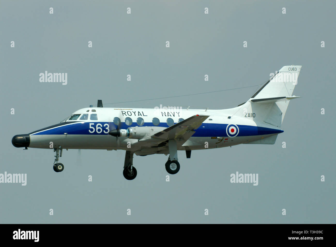 Royal Navy Handley Page BAe Jetstream T2 plane used for rear crew