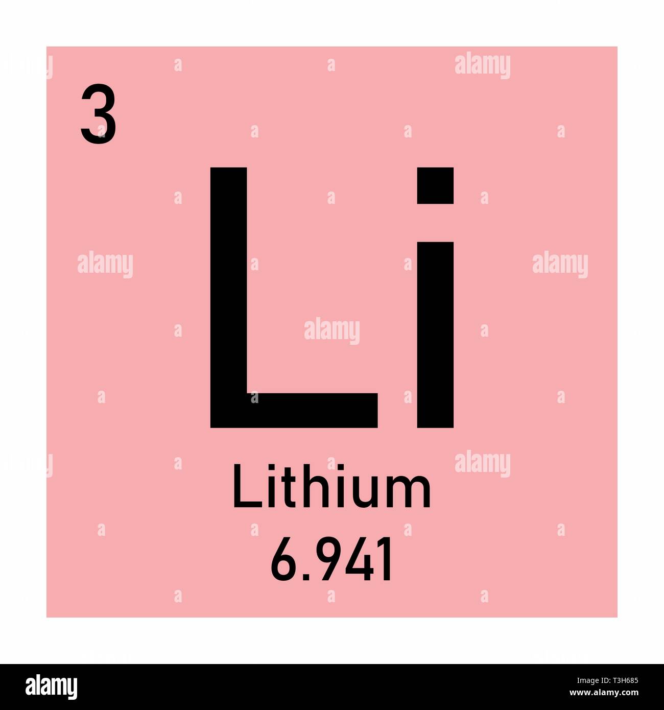 Lithium icon illustration Stock Vector