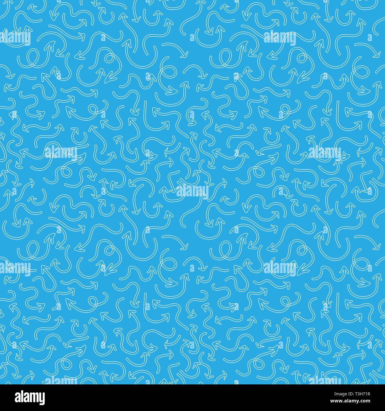 Hand drawn arrows seamless pattern. Creative abstract background ...