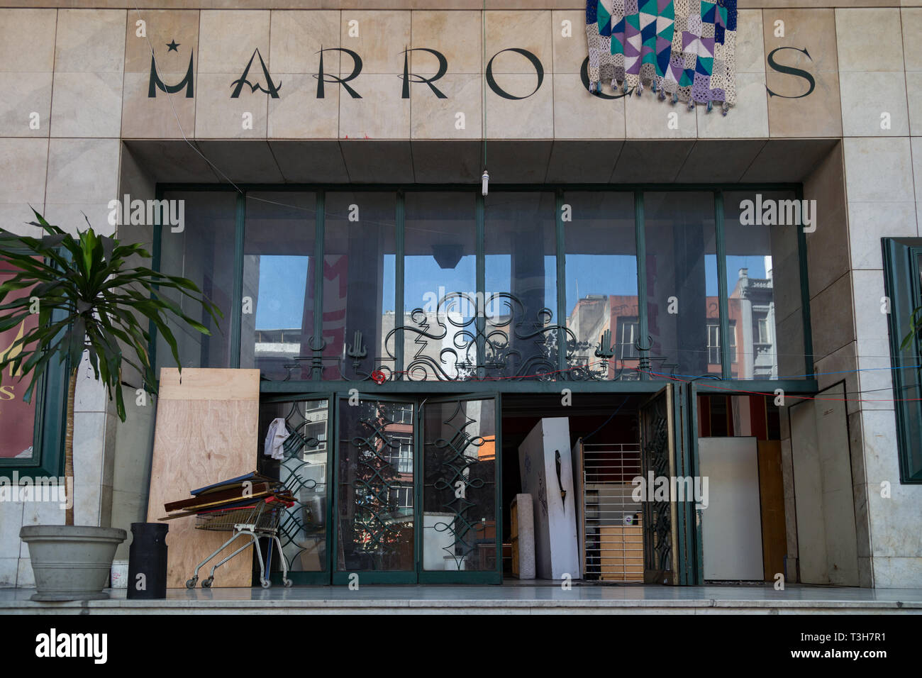 Cine Marrocos entrance, Republica, Sao Paulo, Brazil Stock Photo Alamy
