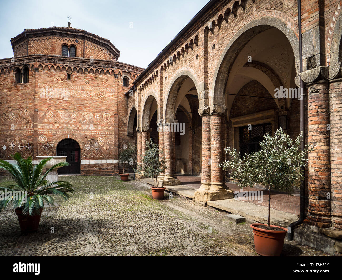 Basilica of Santo Stefano, Basilica di Santo Stefano, St Stephen's Basilica - a complex of seven churches in central Bologna, dating back to the 5th C Stock Photo