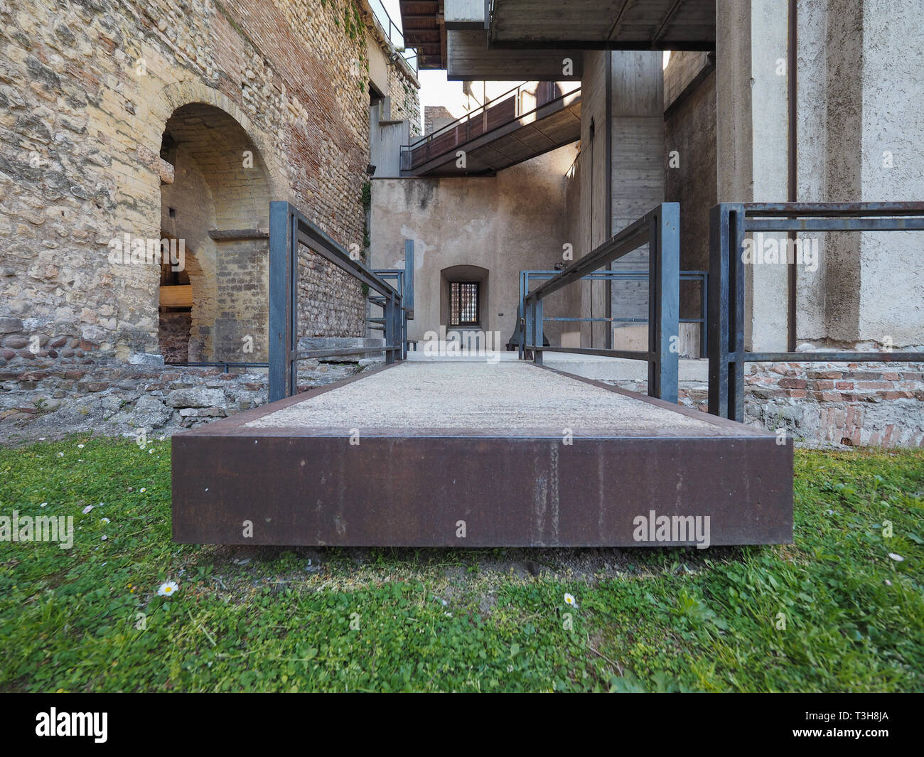 VERONA, ITALY - CIRCA MARCH 2019: Castelvecchio museum designed by  architect Carlo Scarpa in Castelvecchio castle Stock Photo - Alamy