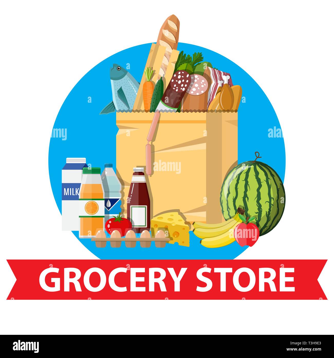 groceries in a bolsa