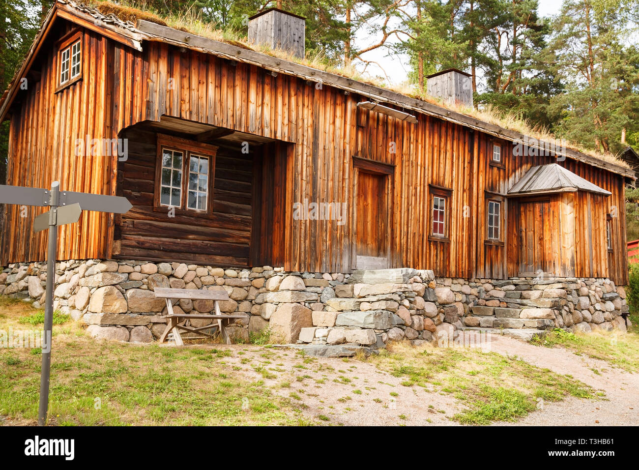 Traditional old wooden house in Oslo, Norway Stock Photo Alamy