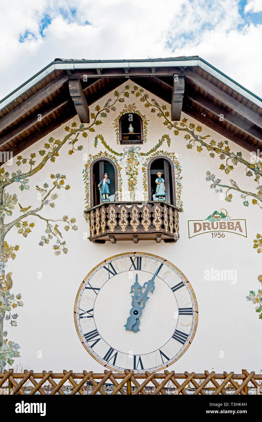 Souvenirs and souvenirshops in Titisee, a little town in the Black Forest; Stock Photo
