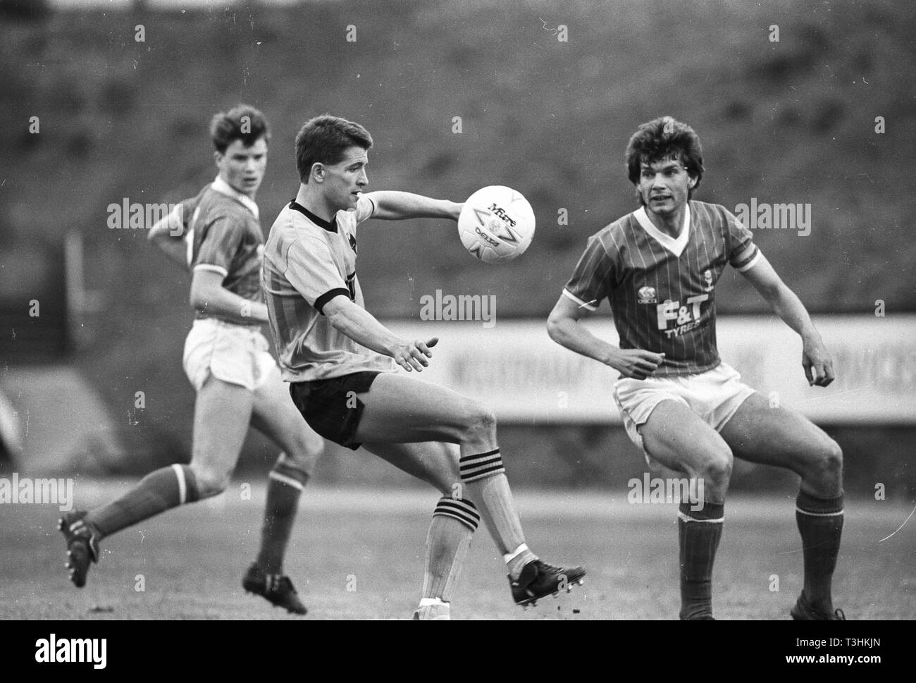 WOLVES V LINCOLN 2/5/87 Steve Bull Stock Photo