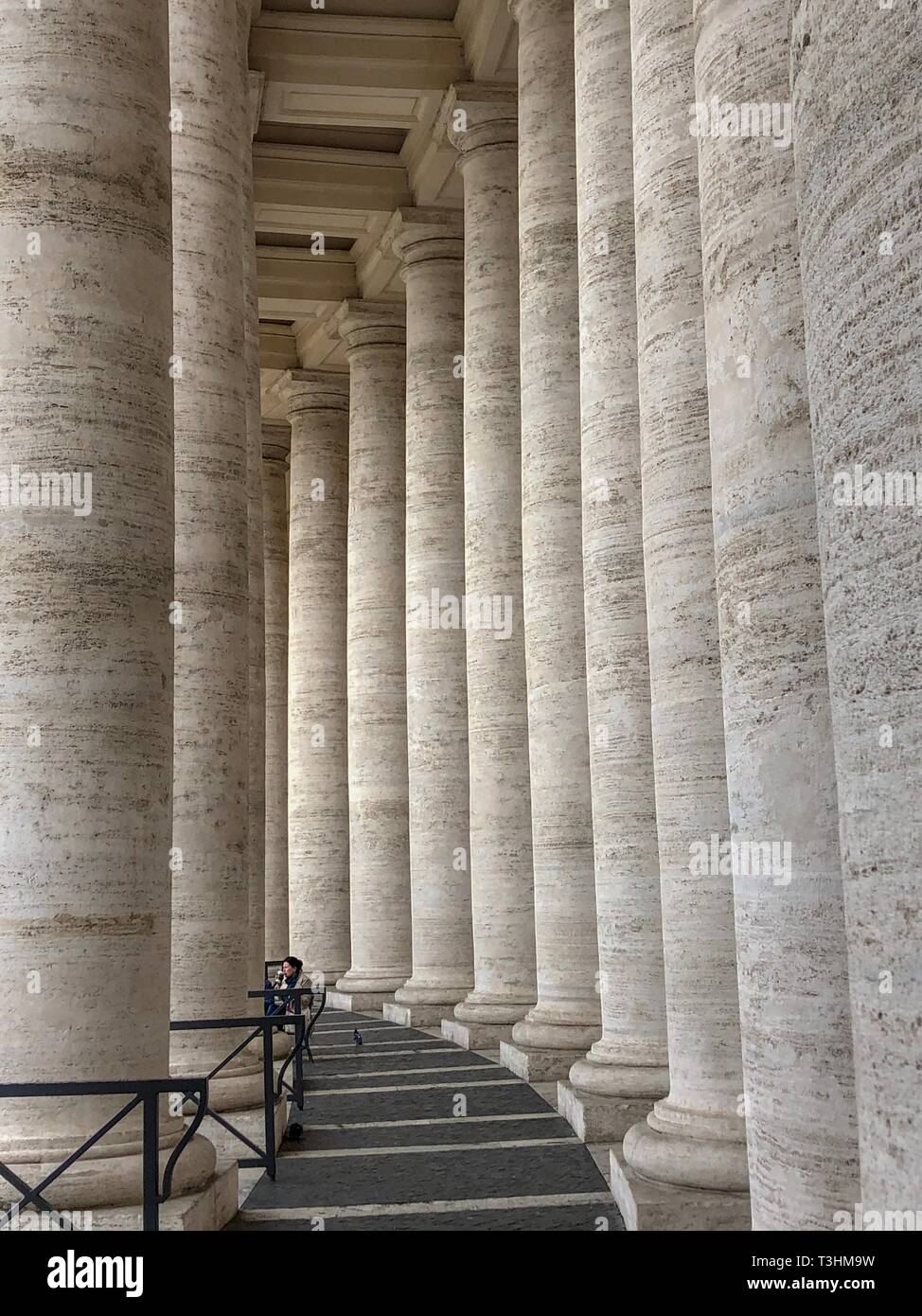 Columns at the Vatican Stock Photo