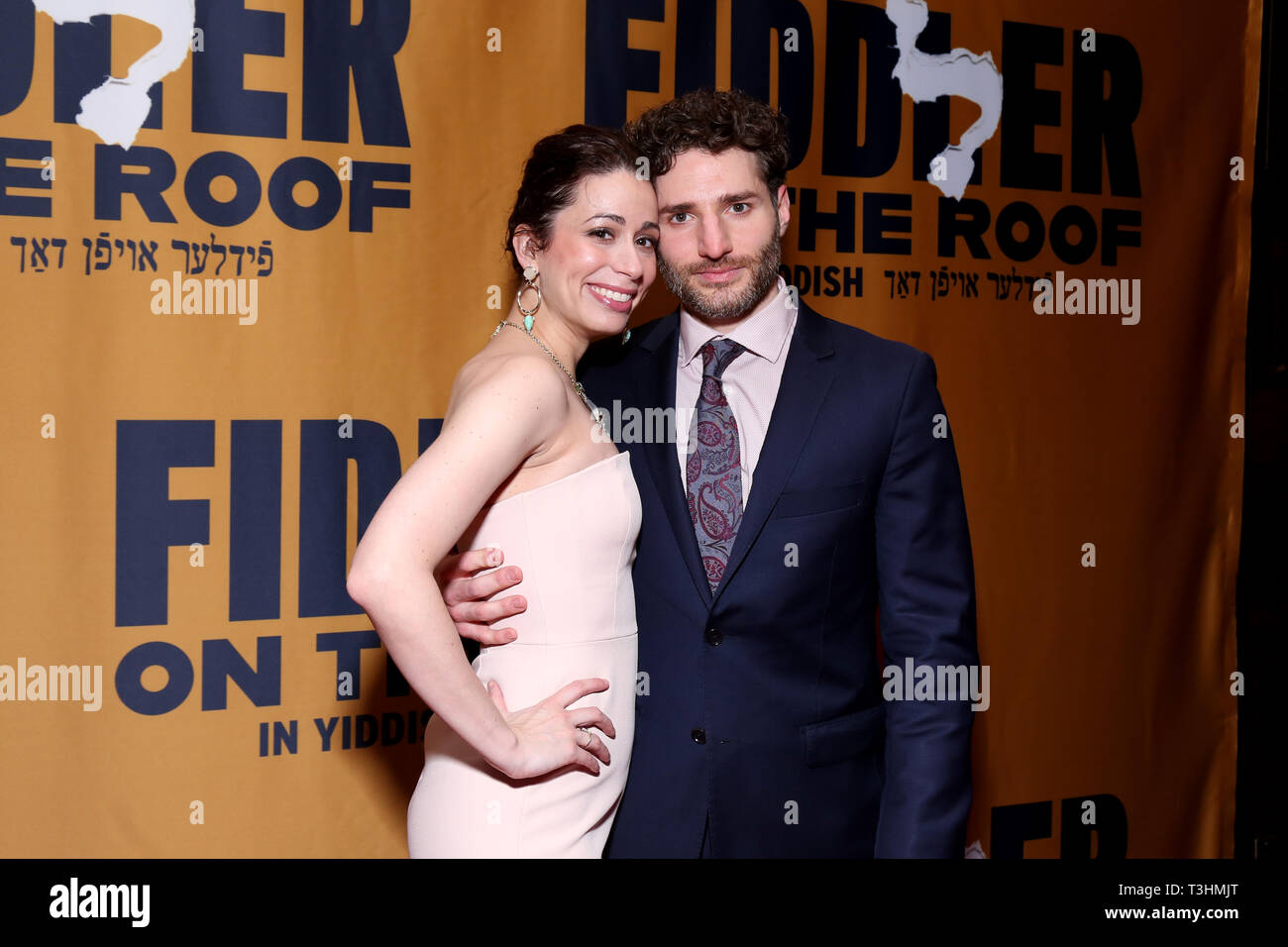 'Fiddler On The Roof' in Yiddish opening party held at Sardi's  Featuring: Stephanie Lynne Mason, Drew Seigla Where: New York, New York, United States When: 21 Feb 2019 Credit: Joseph Marzullo/WENN.com Stock Photo