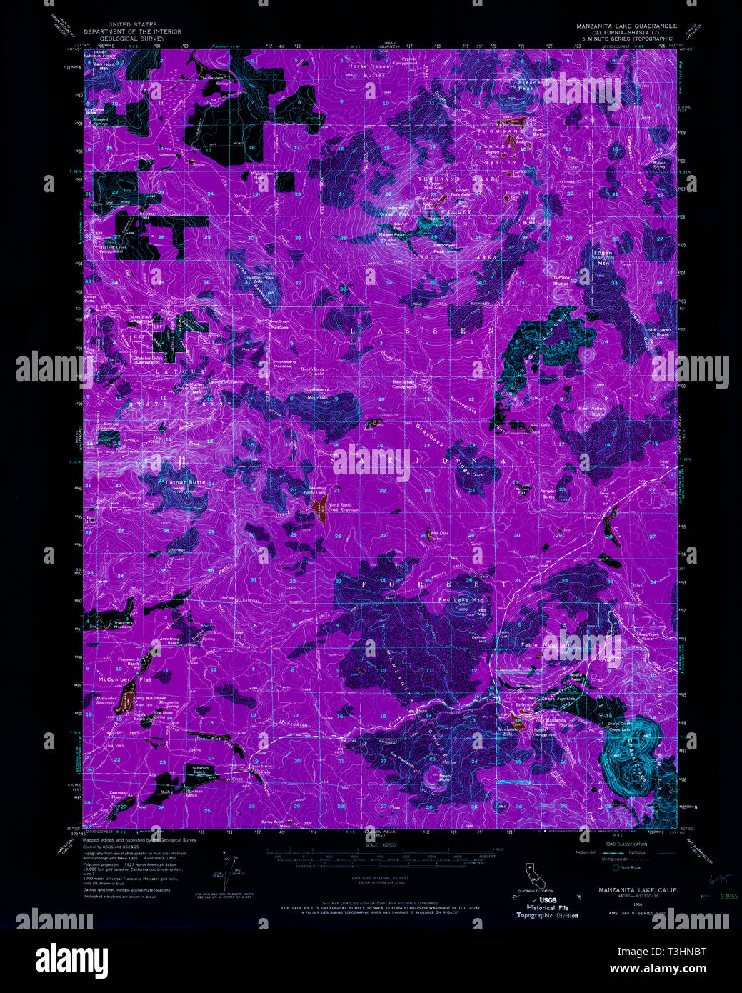 Map of manzanita hires stock photography and images Alamy