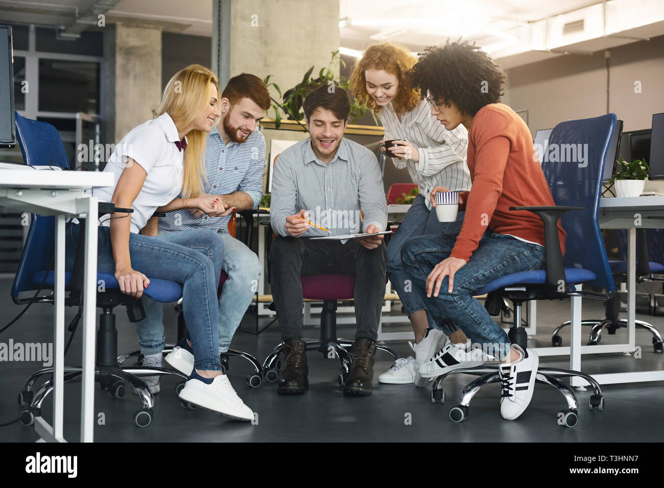 Creative team discussing project in hi-res stock photography and images ...