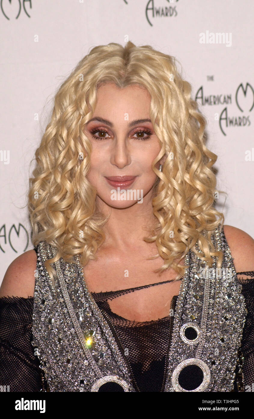 LOS ANGELES, CA. January 09, 2002: Singer CHER at the American Music Awards in Los Angeles.  © Paul Smith/Featureflash Stock Photo
