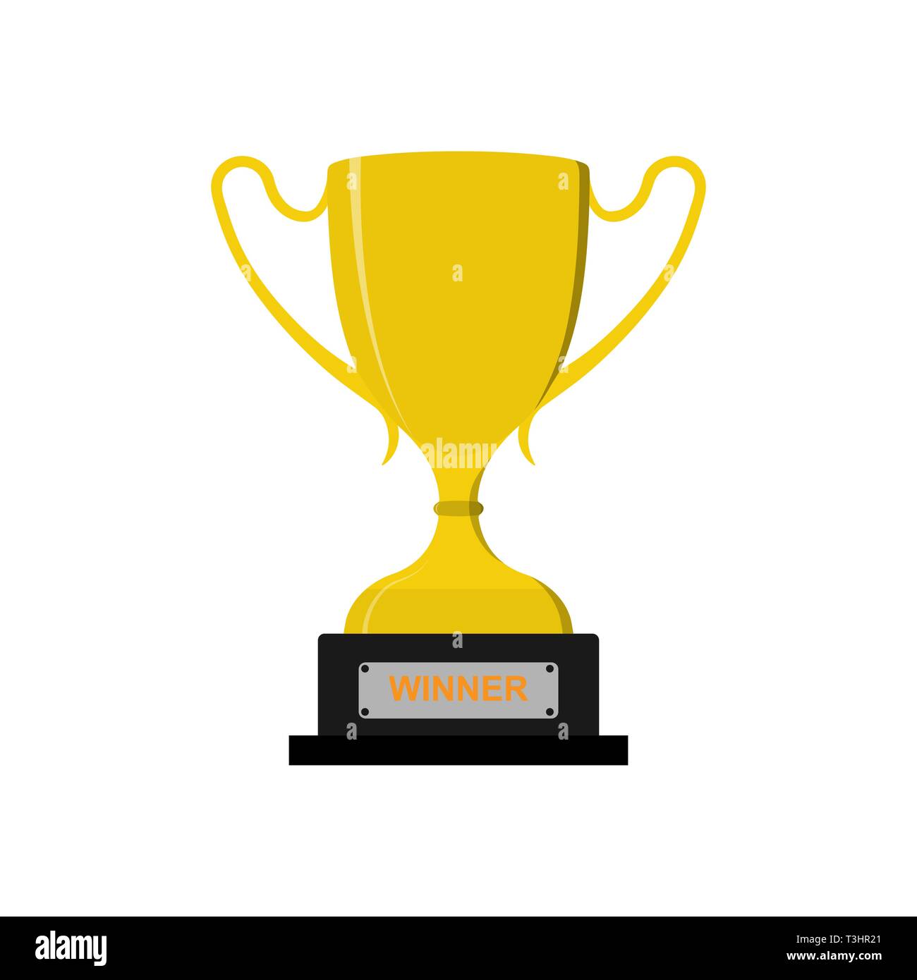 Cup Of The Winner Of The Competition Or Of Competitions Flat Design Cup Of The Winner Of The Competition Or Of Competitions Flat Design