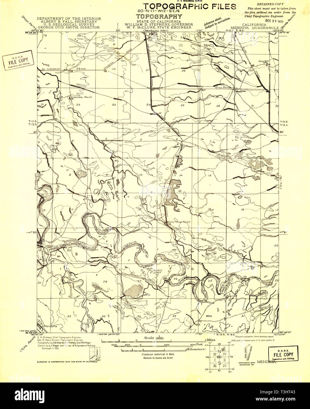 Mendota california map hi-res stock photography and images - Alamy