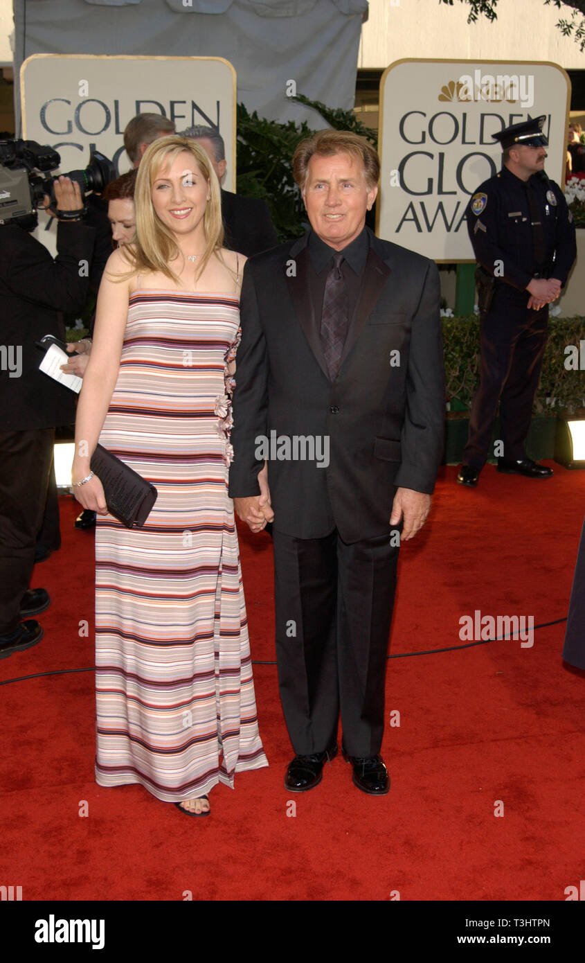 LOS ANGELES, CA. January 20, 2002: Actor MARTIN SHEEN & actress