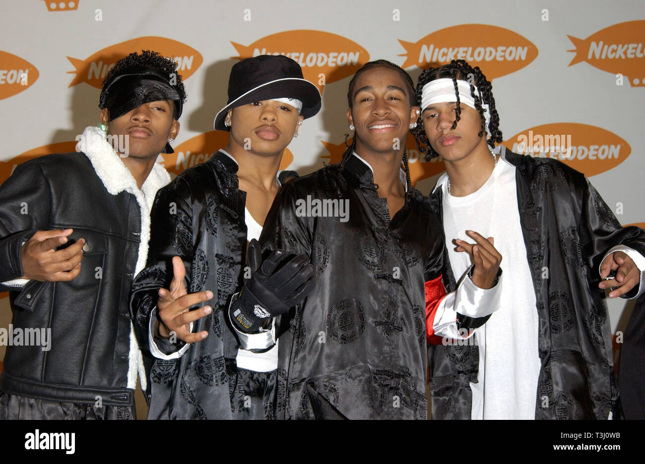 LOS ANGELES, CA. April 20, 2002: Singers B2K at Nickelodeon's 15th Annual Kids Choice Awards in Santa Monica.  © Paul Smith / Featureflash Stock Photo