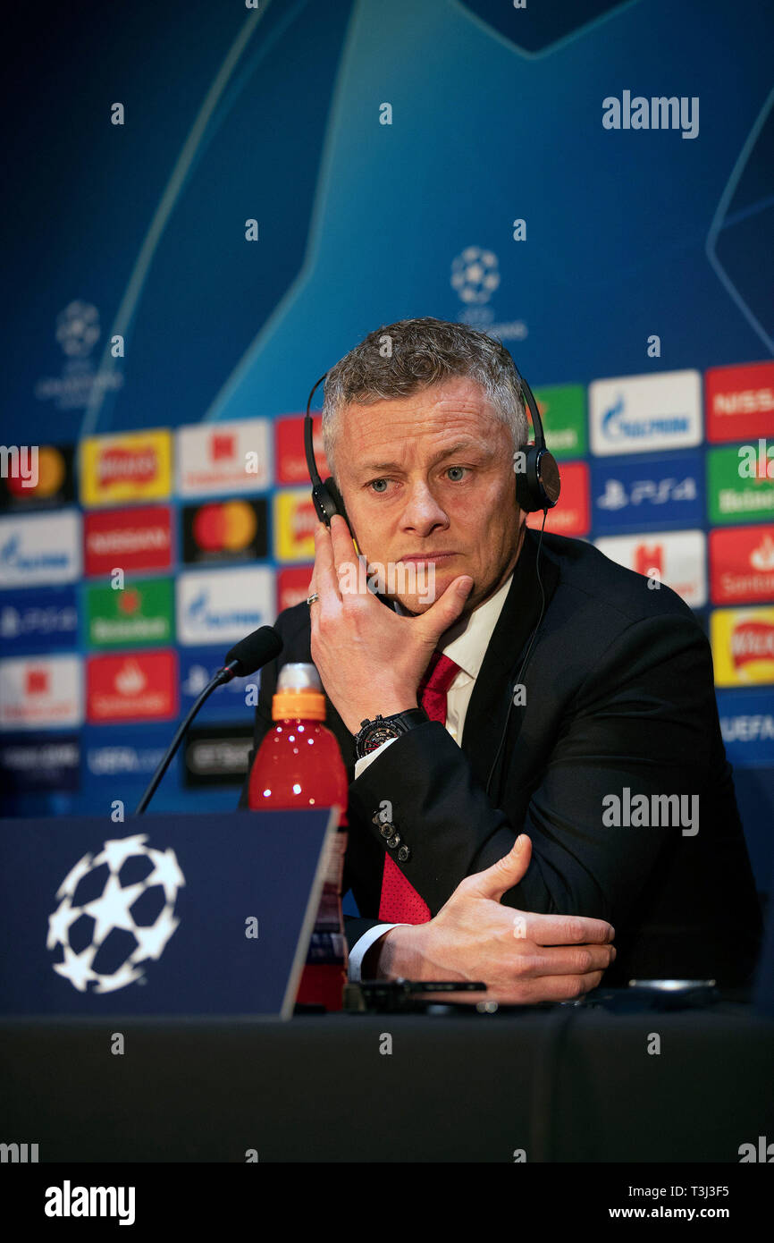 Manchester United Manager Ole Gunnar Solskjaer During The Press Conference At Old Trafford Manchester Stock Photo Alamy