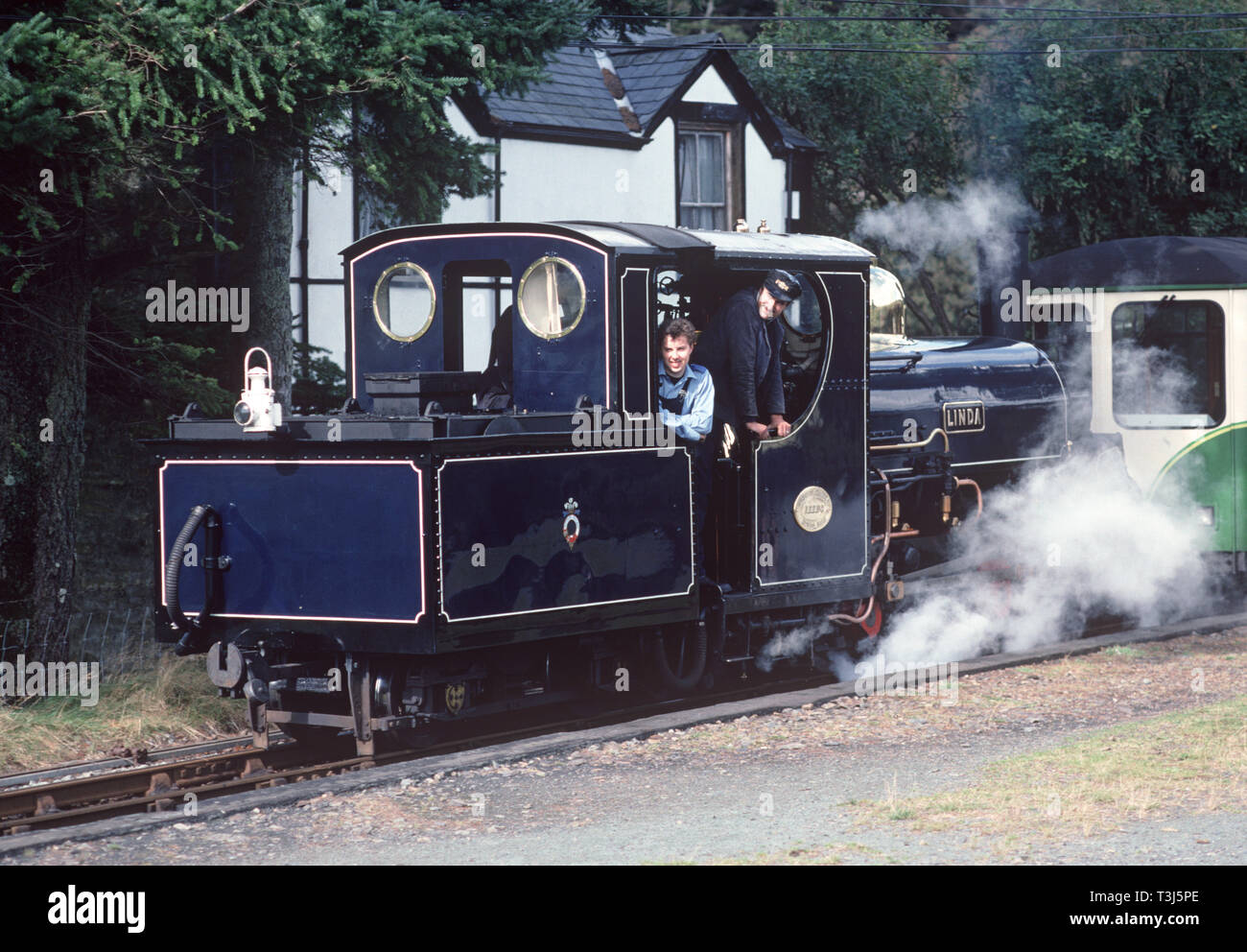 Steam Linda at Porthmadog on the Ffestiniog Railway