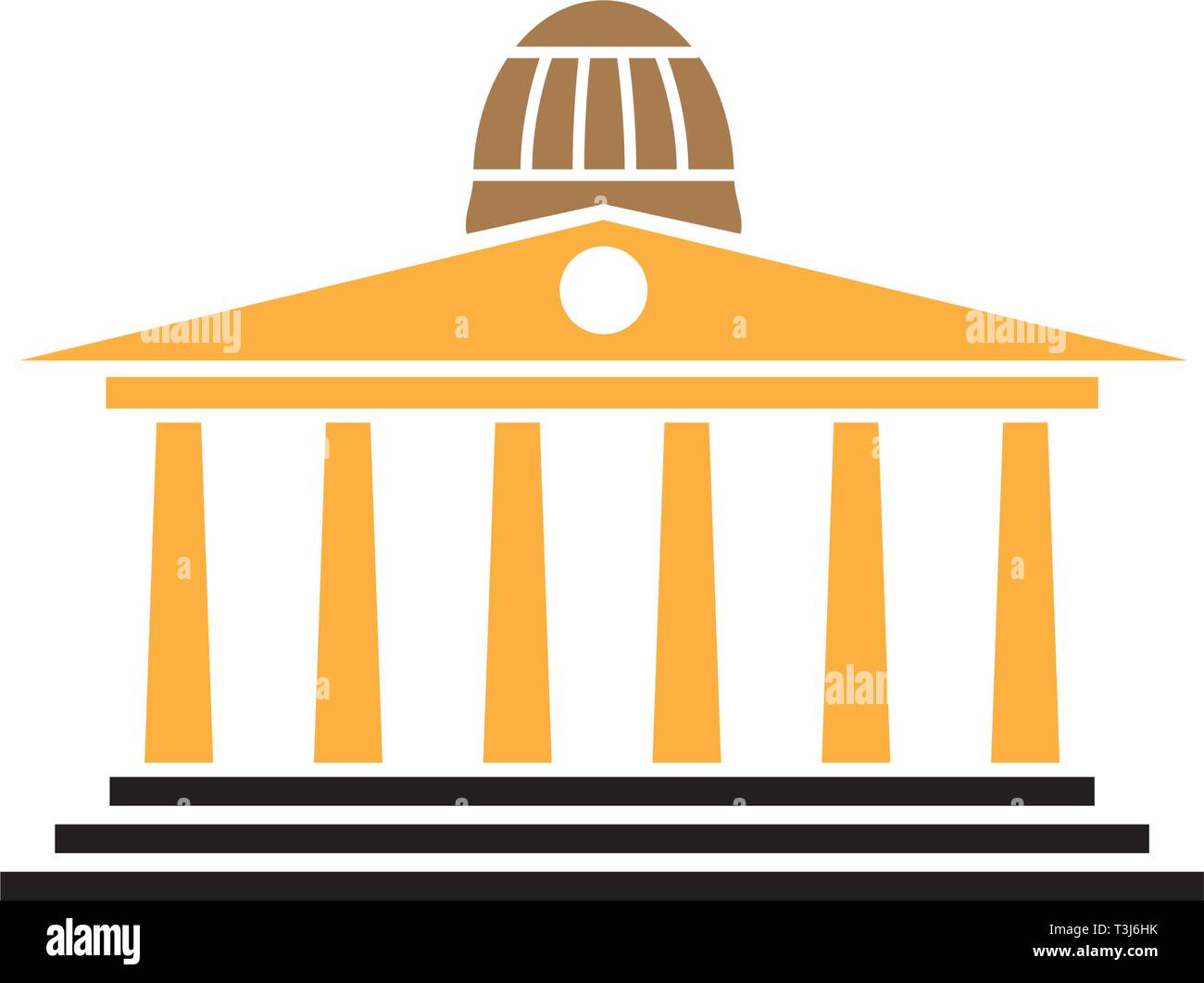 bank building icon template Stock Vector Image & Art - Alamy